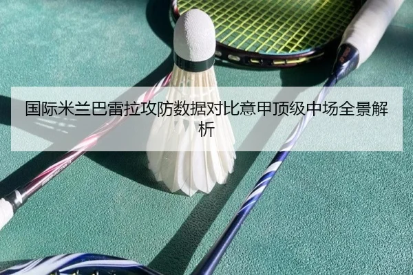 国际米兰巴雷拉攻防数据对比意甲顶级中场全景解析